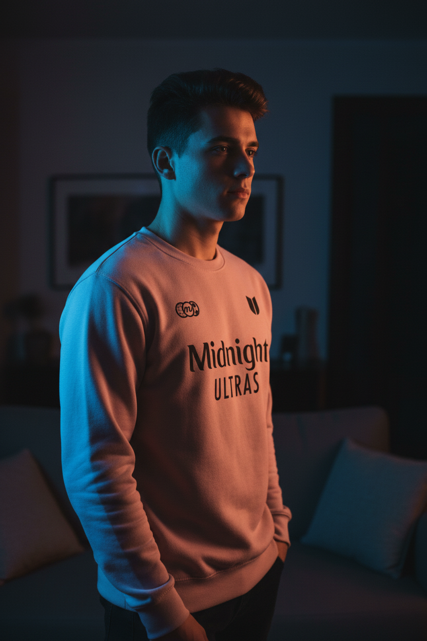 Midnight Ultras Sweatshirt — Minimal Fan Crewneck