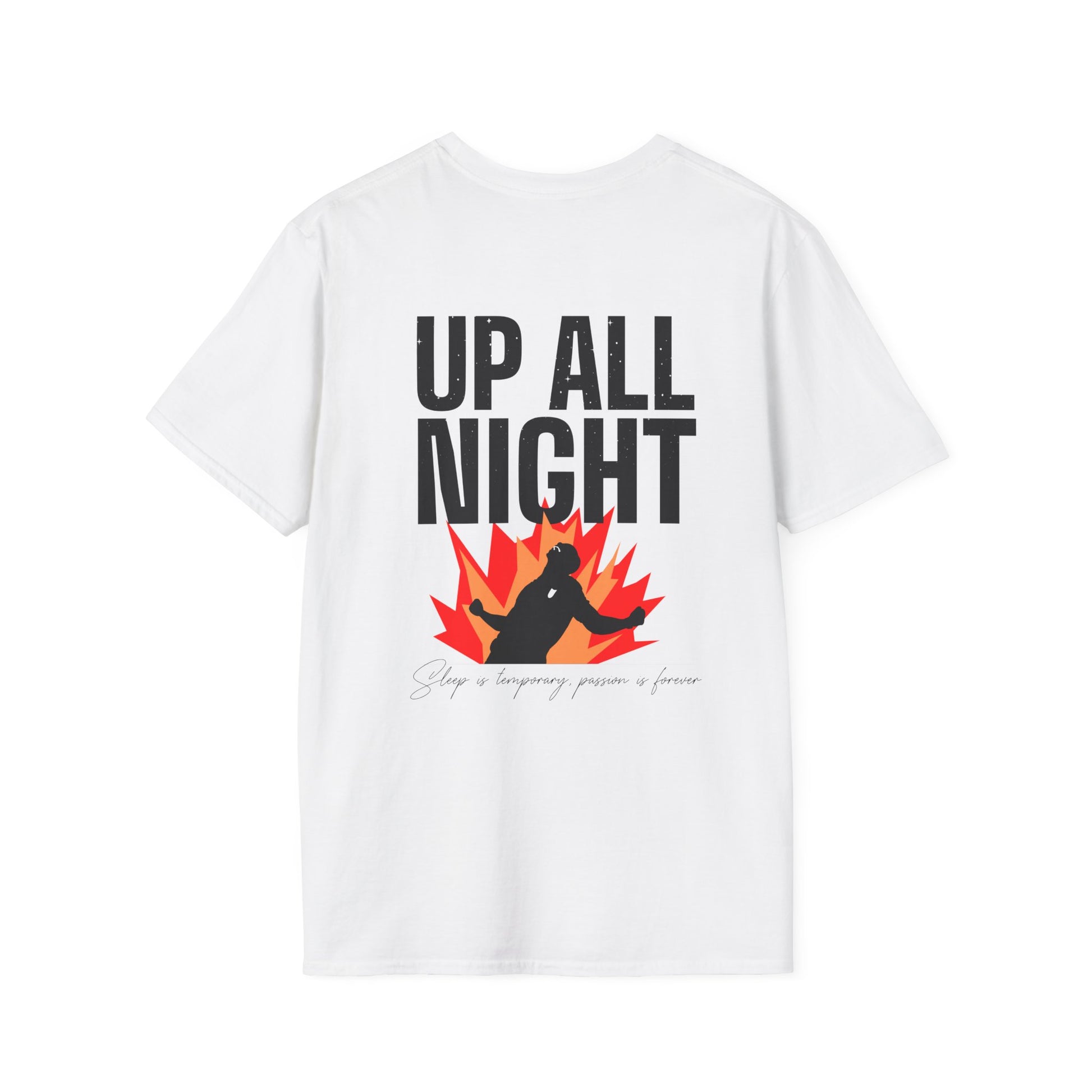 Up All Night Graphic T-Shirt — White