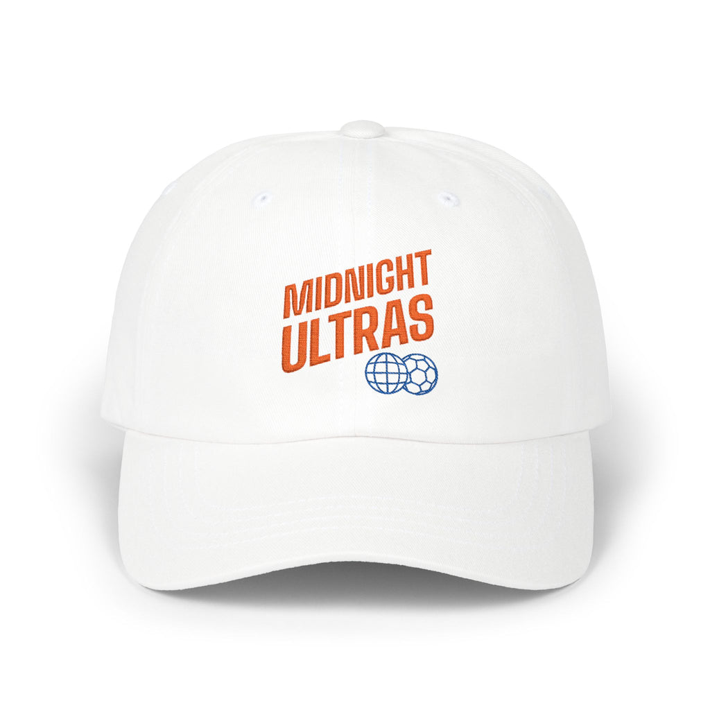 Midnight Ultras Dad Cap – White