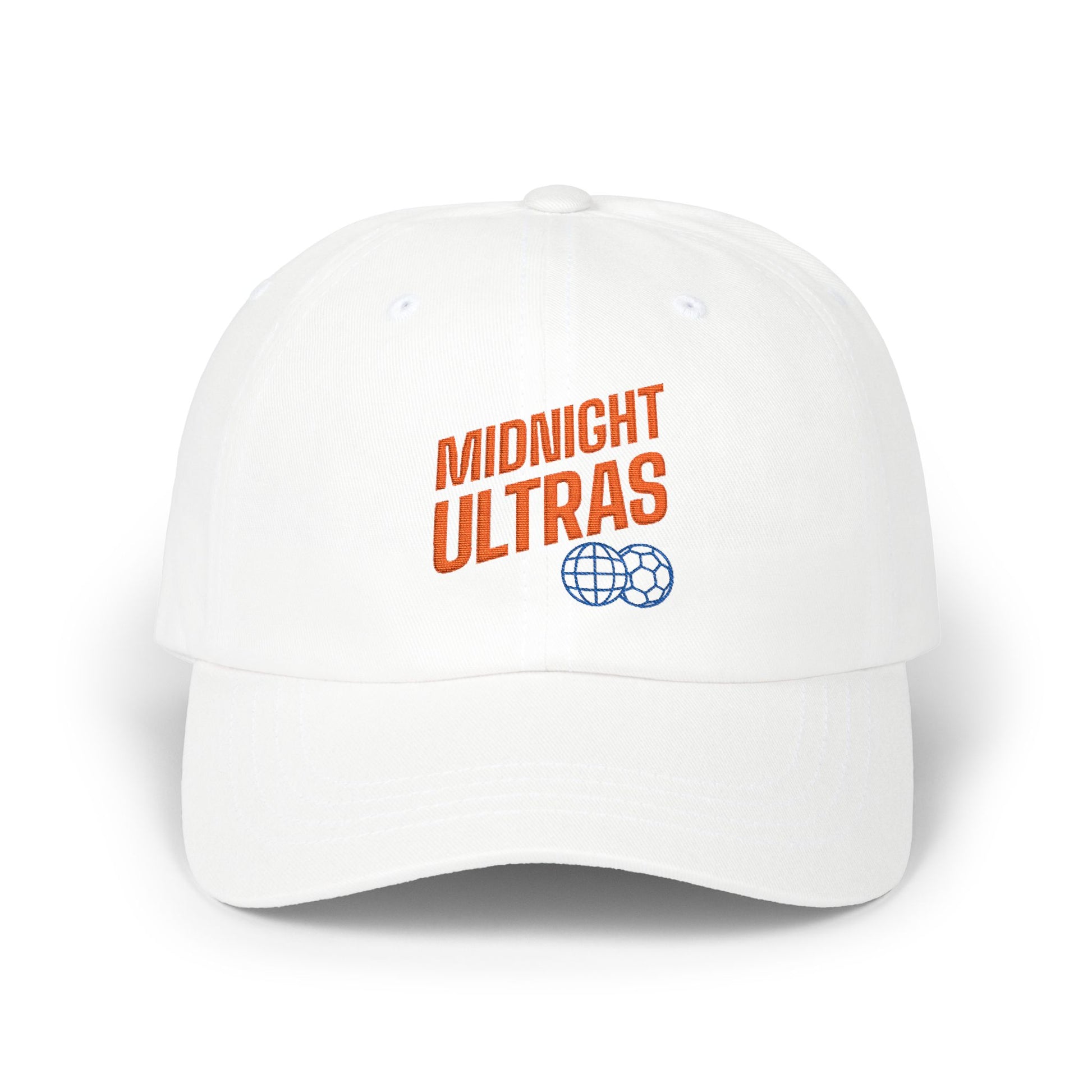 Midnight Ultras Dad Cap – White